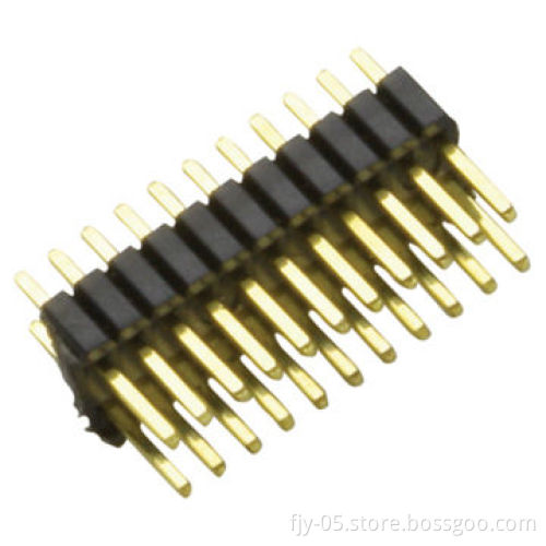 1.27 x 2,054mm Pin Header, Dual Row Straight, 02 to 100 Contacts